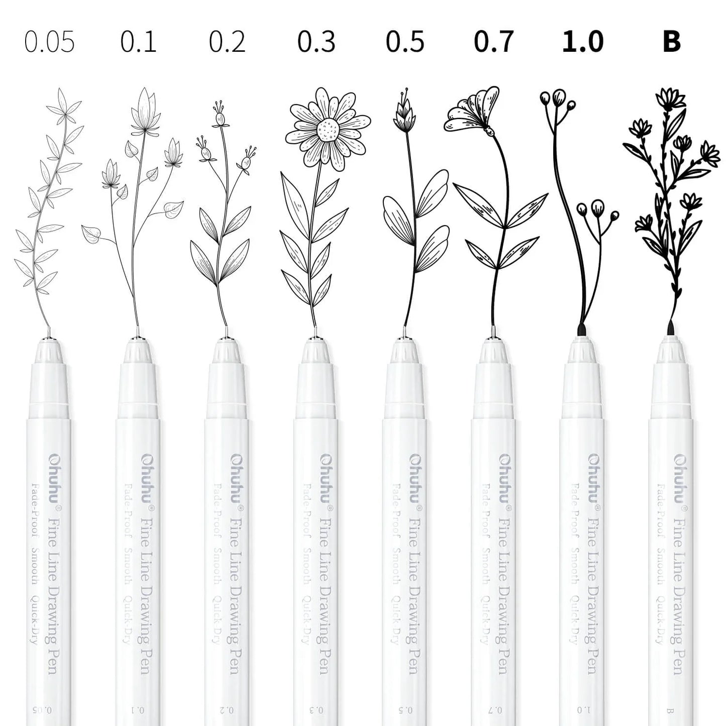 סט עטי דיוק Ohuhu Fineliner – 8