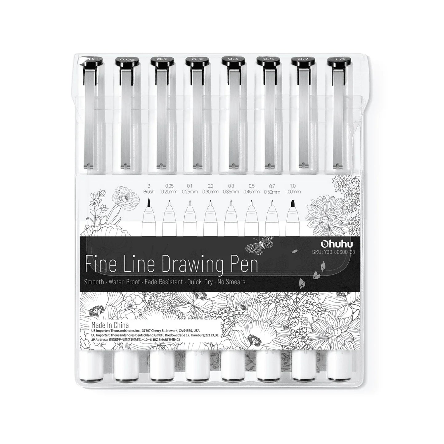 סט עטי דיוק Ohuhu Fineliner – 8