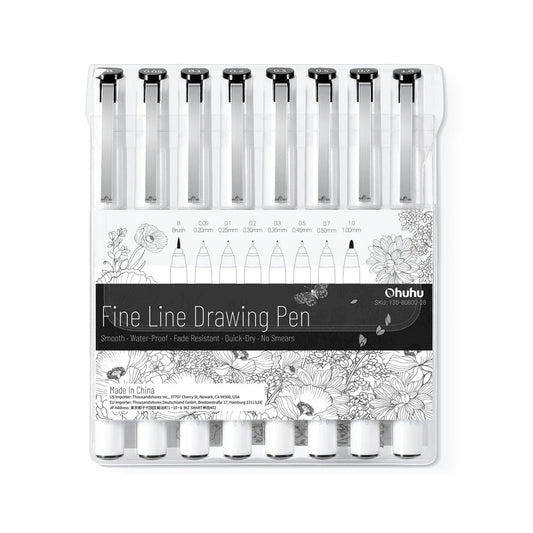סט עטי דיוק Ohuhu Fineliner – 8