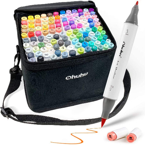 Ohuhu Honolulu 120 Colors Dual Tips Alcohol Art Marker