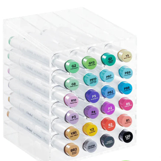 Ohuhu Honolulu 24 Basic Colors Dual Tips Alcohol Art Markers