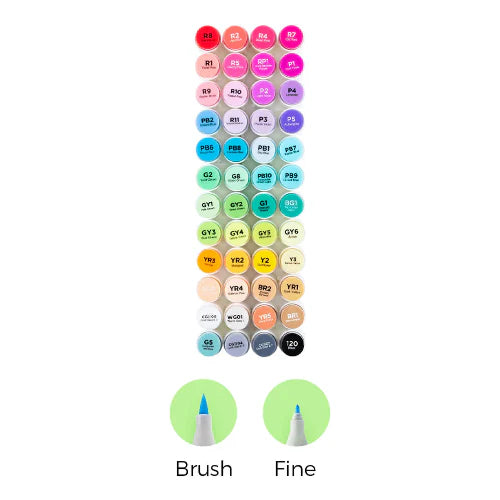 Ohuhu Honolulu 48 Colors Dual Tips Alcohol Art Markers