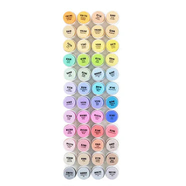 Ohuhu Honolulu 48 Mid-tone Colors Dual Tips Alcohol Art Markers