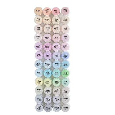 Ohuhu Honolulu 48 Pastel Colors Dual Tips Alcohol Art Markers