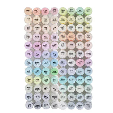 Ohuhu Honolulu 96 Pastel Colors Alcohol Art Markers - Sweetness & Blossoming